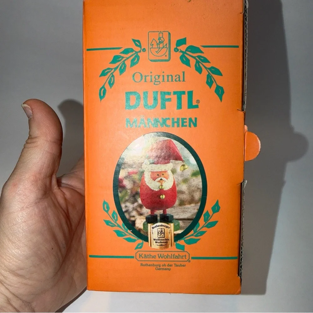 KATHE WOHLFAHRT DUFTL MANNCHEN *SMOKY SANTA* INCENSE SMOKER GERMANY NIB